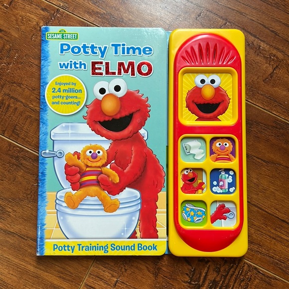 123 Sesame Street Potty Time with Elmo Potty Training Sound Book - Picture 1 of 4
